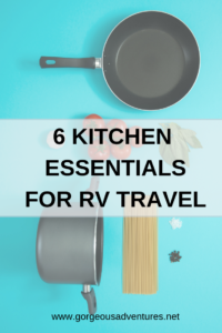 Kitchen essentials for cooking in an RV